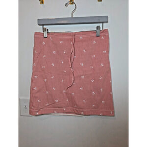 Ann Taylor Skirt Red Checkered Preppy Picnic Gingham Y2K Stretch Size 4 P